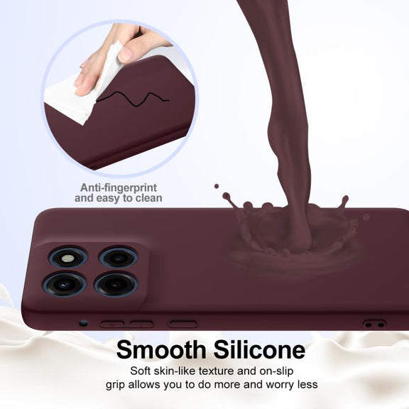 For Motorola Moto G Stylus 5G 2025 Shockproof Silicone Magsafe Phone Case(Plum Color)