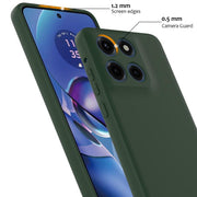 For Motorola Moto G Stylus 5G 2025 Shockproof Silicone Magsafe Phone Case(Dark Green)