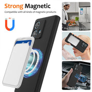 For Motorola Edge 40 Neo Shockproof Silicone Magsafe Phone Case(Black)