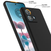 For Motorola Edge 40 Neo Shockproof Silicone Magsafe Phone Case(Black)