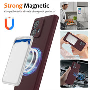 For Motorola Edge 40 Neo Shockproof Silicone Magsafe Phone Case(Plum Color)