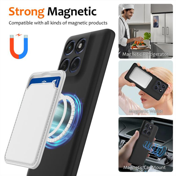 For Motorola Edge 60 / 60s / 60 Fusion Shockproof Silicone Magsafe Phone Case(Black)