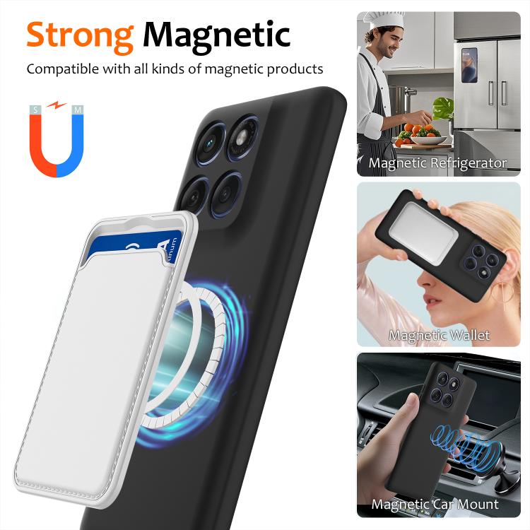 For Motorola Edge 60 / 60s / 60 Fusion Shockproof Silicone Magsafe Phone Case(Black)