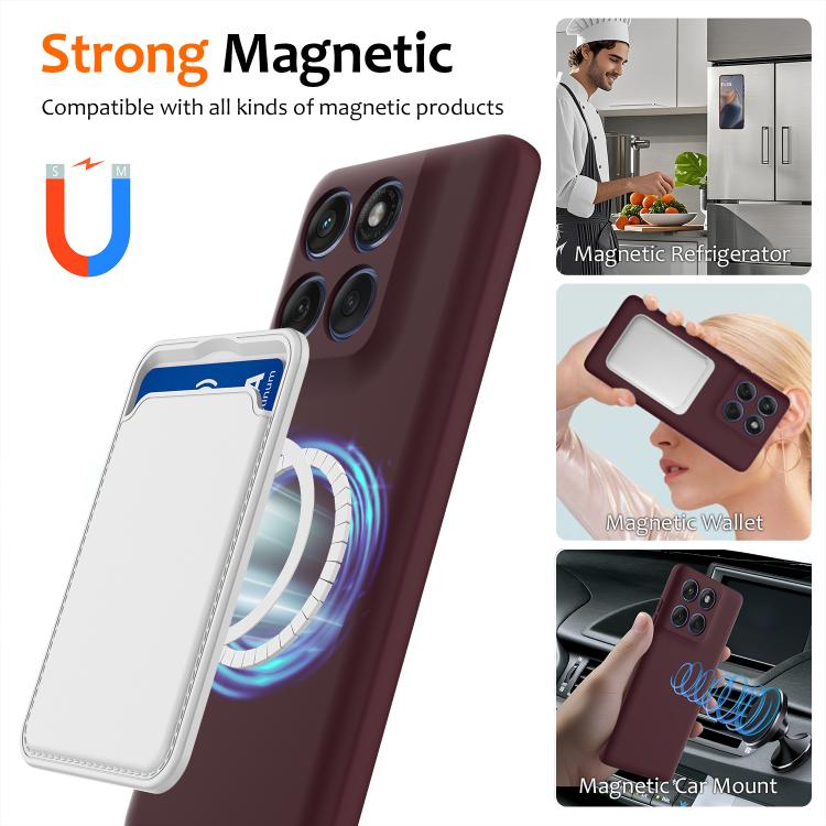 For Motorola Edge 60 / 60s / 60 Fusion Shockproof Silicone Magsafe Phone Case(Plum Color)