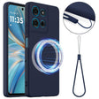 For Motorola Moto G 2025 5G Shockproof Silicone Magsafe Phone Case(Navy Blue) - free shipping - PMC TechLife - Order now!