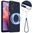 For Motorola Moto G04 / G04s / E14 4G Shockproof Silicone Magsafe Phone Case(Navy Blue) - free shipping - PMC TechLife - Order now!