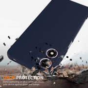 For Motorola Moto G04 / G04s / E14 4G Shockproof Silicone Magsafe Phone Case(Navy Blue)