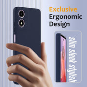 For Motorola Moto G04 / G04s / E14 4G Shockproof Silicone Magsafe Phone Case(Navy Blue)