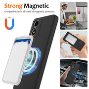 For Motorola Moto G04 / G04s / E14 4G Shockproof Silicone Magsafe Phone Case(Black)