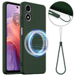 For Motorola Moto G04 / G04s / E14 4G Shockproof Silicone Magsafe Phone Case(Dark Green) - free shipping - PMC TechLife - Order now!