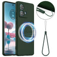 For Motorola Moto G84 Shockproof Silicone Magsafe Phone Case(Dark Green) - free shipping - PMC TechLife - Order now!