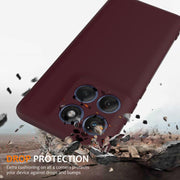 For Motorola Edge 60 Pro Shockproof Silicone Magsafe Phone Case(Plum Color)