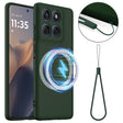 For Motorola Edge 60 Pro Shockproof Silicone Magsafe Phone Case(Dark Green) - free shipping - PMC TechLife - Order now!