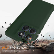 For Motorola Edge 60 Pro Shockproof Silicone Magsafe Phone Case(Dark Green)
