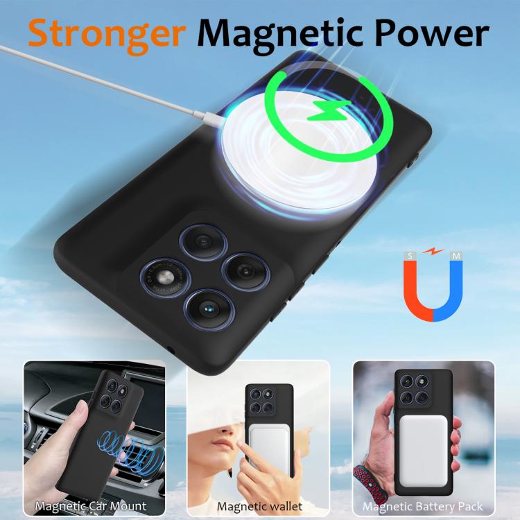 For Motorola Edge 2025 5G Shockproof Silicone Magsafe Phone Case(Black) - free shipping - PMC TechLife - Order now!