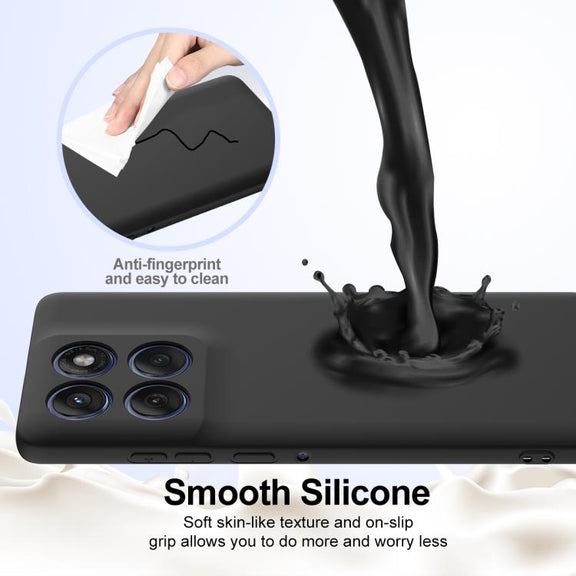 For Motorola Edge 2025 5G Shockproof Silicone Magsafe Phone Case(Black)