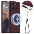 For Motorola Edge 2025 5G Shockproof Silicone Magsafe Phone Case(Plum Color) - free shipping - PMC TechLife - Order now!