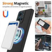 For Motorola Moto G86 5G Shockproof Silicone Magsafe Phone Case(Black)