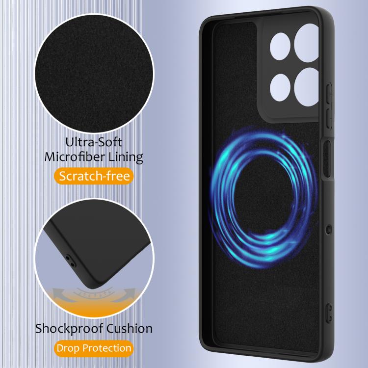 For Motorola Moto G86 5G Shockproof Silicone Magsafe Phone Case(Black)