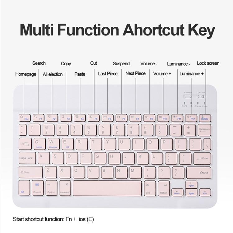 For OPPO Pad 3 / Pad 2 Candy Color Bluetooth Keyboard Leather Case,Square Keys with Touchpad(Black) - free shipping - PMC TechLife - Order now!