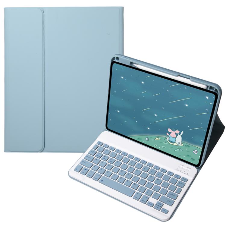 For OPPO Pad 3 / Pad 2 Candy Color Bluetooth Keyboard Leather Case, Square Keys(Misty Blue) - OPPO Keyboard by PMC TechLife | Online Shopping South Africa | PMC TechLife | Buy Now Pay Later Mobicred