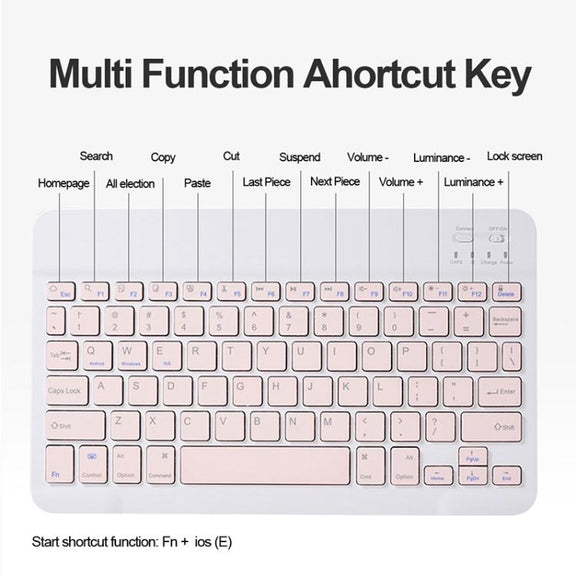 For OPPO Pad 3 / Pad 2 Candy Color Bluetooth Keyboard Leather Case, Round Key(Light Green)