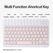 For OPPO Pad 3 / Pad 2 Candy Color Bluetooth Keyboard Leather Case, Round Key(Lavender Grey)