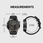 Zeblaze Stratos 2 Plus 1.43 inch Screen 3 ATM Health and Fitness GPS Smart Watch(Graphite Black)