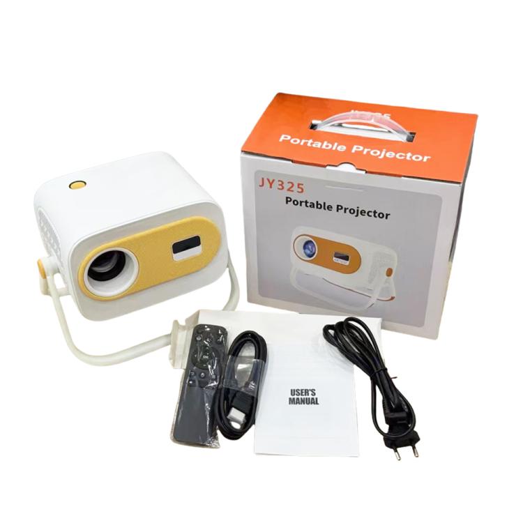 JY325 1280 x 720P 200ANSI Amlogic H713 CPU Android 11.0 Portable Projector, US Plug(White) - LED Projector by PMC TechLife | Online Shopping South Africa | PMC TechLife | Buy Now Pay Later Mobicred