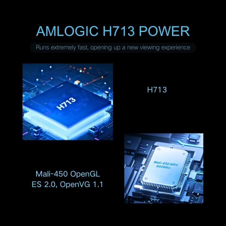 M10 Plus 1280 x 720P 200ANSI Amlogic H713 CPU Android 11 Smart Projector with Bracket, UK Plug(Metal Grey) - LED Projector by PMC TechLife | Online Shopping South Africa | PMC TechLife | Buy Now Pay Later Mobicred
