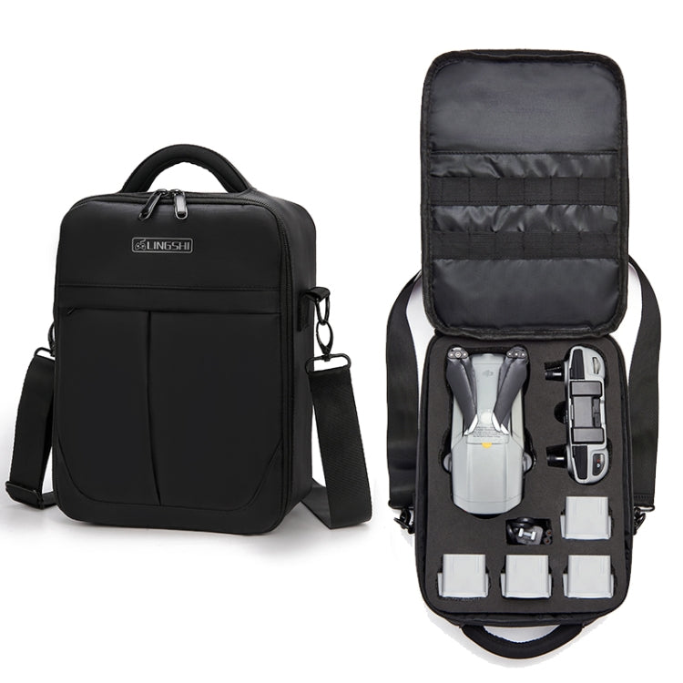 LINGSHI For DJI Mavic Air 2 Heightened Portable Shoulder Storage Bag Protective Box(Black) - Carry Cases & Bags by PMC TechLife | Online Shopping South Africa | PMC TechLife | Buy Now Pay Later Mobicred