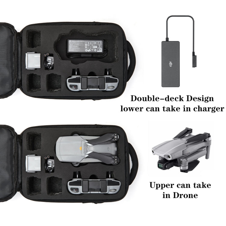 LINGSHI For DJI Mavic Air 2 Heightened Portable Shoulder Storage Bag Protective Box(Black) - Carry Cases & Bags by PMC TechLife | Online Shopping South Africa | PMC TechLife | Buy Now Pay Later Mobicred
