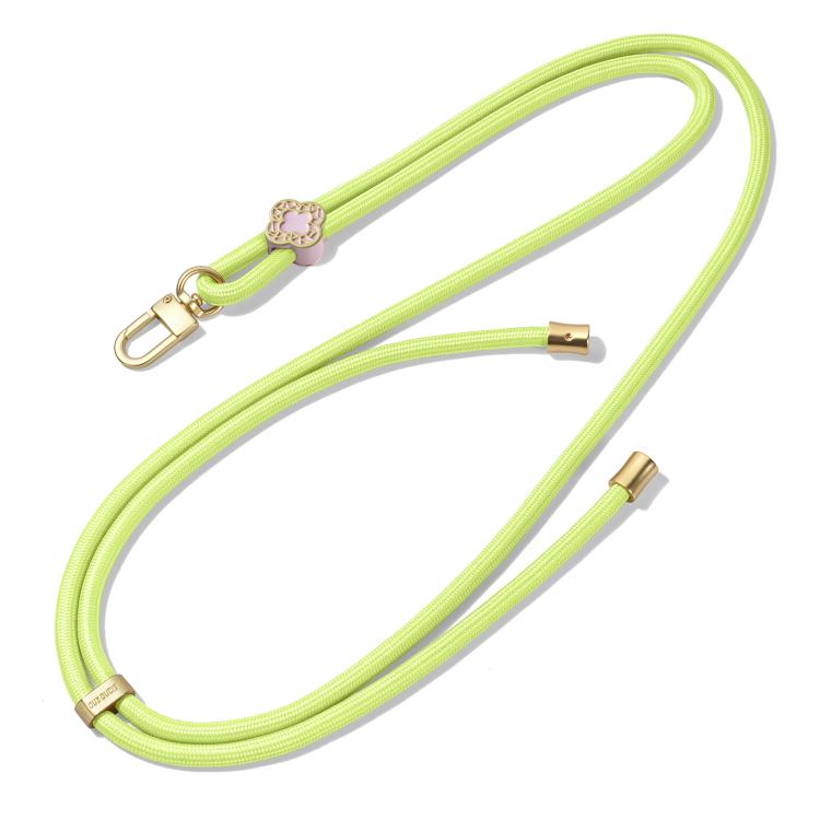 DUX DUCIS Garden Series Begonia Pattern Adjustable Crossbody Phone Lanyard(Green Yellow) - Lanyards & Wrist Straps by DUX DUCIS | Online Shopping South Africa | PMc TechLife | Buy Now Pay Later Mobicred
