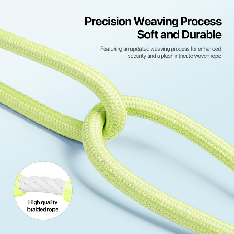 DUX DUCIS Garden Series Begonia Pattern Adjustable Crossbody Phone Lanyard(Green Yellow) - Lanyards & Wrist Straps by DUX DUCIS | Online Shopping South Africa | PMc TechLife | Buy Now Pay Later Mobicred