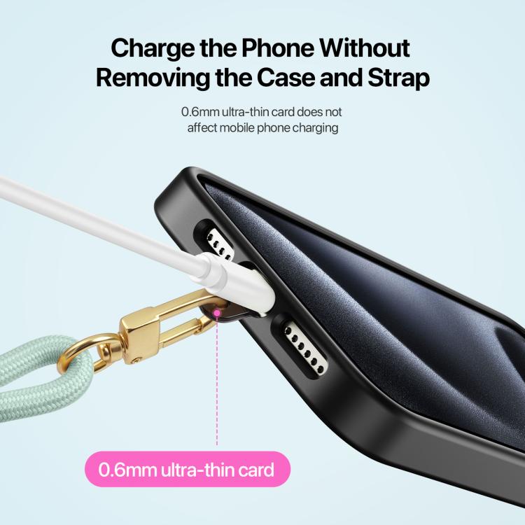 DUX DUCIS Garden Series Begonia Pattern Adjustable Crossbody Phone Lanyard(Light Green) - Lanyards & Wrist Straps by DUX DUCIS | Online Shopping South Africa | PMc TechLife | Buy Now Pay Later Mobicred