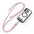 DUX DUCIS Garden Series Begonia Pattern Adjustable Crossbody Phone Lanyard(Light Pink) - Lanyards & Wrist Straps by DUX DUCIS | Online Shopping South Africa | PMc TechLife | Buy Now Pay Later Mobicred