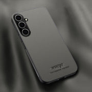For Samsung Galaxy S25 5G HUIYI Leather Magnetic Phone Case(Grey)