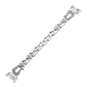 For Xiaomi Smart Band 9 / 8 U-shaped Diamond Bracelet Metal Watch Band(Silver)