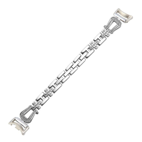 For Xiaomi Smart Band 9 / 8 U-shaped Diamond Bracelet Metal Watch Band(Silver)