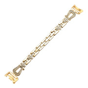 For Xiaomi Smart Band 9 / 8 U-shaped Diamond Bracelet Metal Watch Band(Gold)
