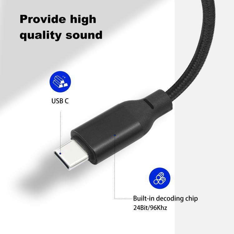 TY015 Type-C Male to XLR Male Stereo Output Audio Cable, Length:1m(Black Blue) - Microphone Audio Cable & Connector by PMC TechLife | Online Shopping South Africa | PMC TechLife | Buy Now Pay Later Mobicred