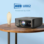 AUN U002 1920x1080P 970ANSI Android 12 Home Theater Smart Projector, US Plug(Dark Grey)