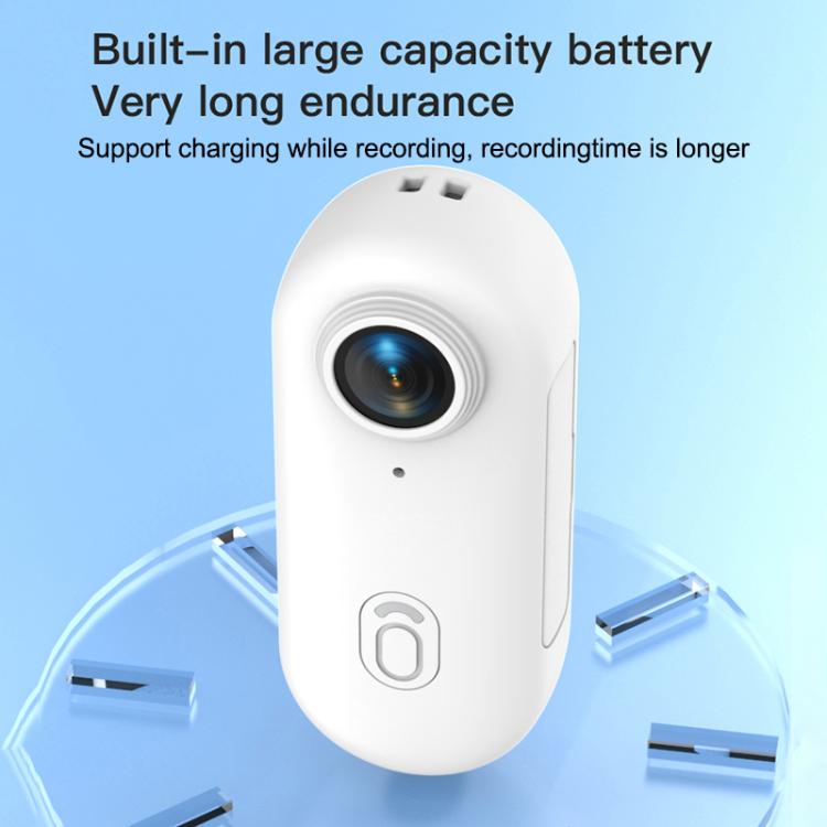 H88 4K Thumb Sports Camera Mini WiFi Camera, Specification:Standard Version(White)