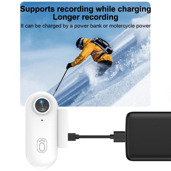 H88 4K Thumb Sports Camera Mini WiFi Camera, Specification:Standard Version(White)