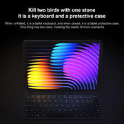 For Xiaomi Pad 7 / 7 Pro Original Xiaomi Keyboard Double-sided Protective Case Smart Leather Tablet Case(Black)