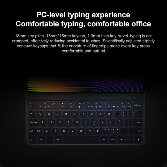 For Xiaomi Pad 7 / 7 Pro Original Xiaomi Keyboard Double-sided Protective Case Smart Leather Tablet Case(Black)