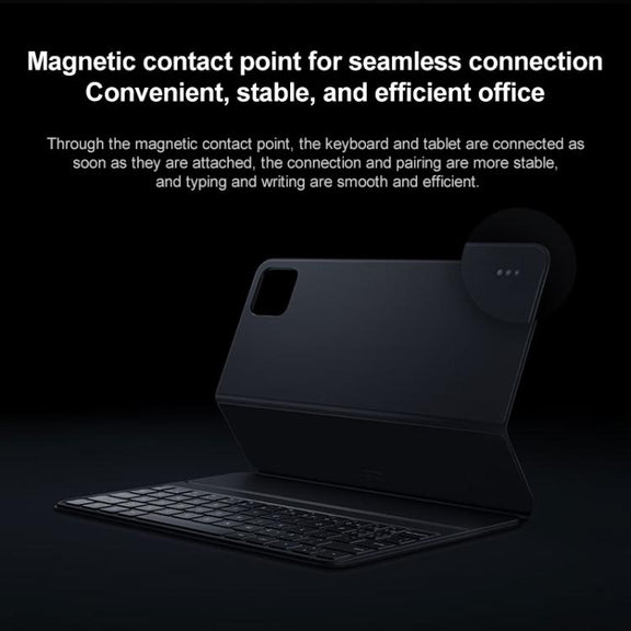 For Xiaomi Pad 7 / 7 Pro Original Xiaomi Keyboard Double-sided Protective Case Smart Leather Tablet Case(Black)