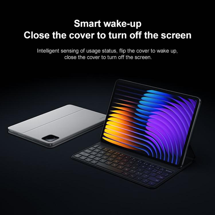 For Xiaomi Pad 7 / 7 Pro Original Xiaomi Keyboard Double-sided Protective Case Smart Leather Tablet Case(Black)