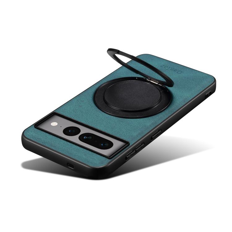 For Google Pixel 7 Pro Denior A14 Skin Feel Rotating Holder MagSafe Phone Case(Blue) - free shipping - PMC TechLife - Order now!