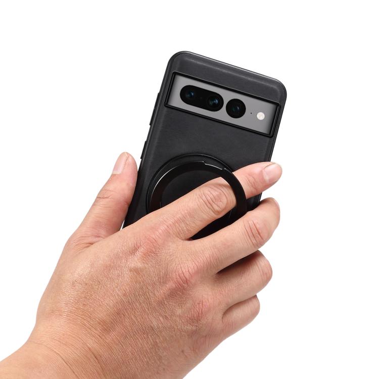 For Google Pixel 7 Pro Denior A14 Skin Feel Rotating Holder MagSafe Phone Case(Black) - free shipping - PMC TechLife - Order now!